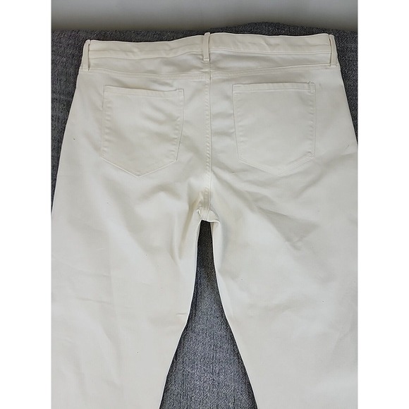 Banana Republic Girlfriend Jean Womens 33 White High Rise Skinny Denim Casual - Picture 8 of 11